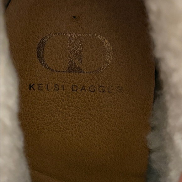 NWOB Kelsi Dagger Ricci Tan Leather Heeled Boots Women's Size 9 - Picture 11 of 12